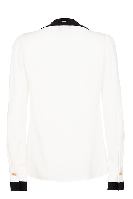 Ženska bluza sa ukrasnim dugmićima i okruglim izrezom Tiffany Production